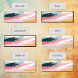 Retro 90s Inspired Wall Art, Framed Canvas Print, Pink and Cerise Swishes, Boho Abstract Art, Modern Art / Home Decor