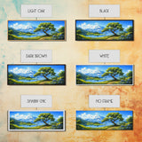Vintage Oil Painting Canvas Print, Wall Art, Nature Painting, Panoramic Landscape Painting, Large Gallery Art