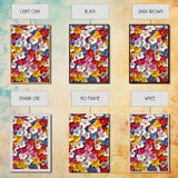Botanical Prints Wall Art, Framed Canvas Print, 3D Effect Flower Art, Modern Art, Cute Room Decor, Aesthetic Decor, Trendy Wall Art