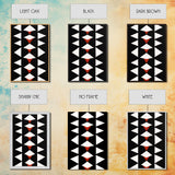 Arrow Panel Canvas Print, Boho Art, Wood Panel Canvas, Terracotta Art, Aztec Art, Retro Mid Century Modern Geometric Wall Art