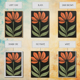 Boho Floral Print Wall Decor, Framed Canvas Print, Modern Art Boho Minimalist Wall Decor