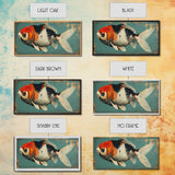 Gold Fish Painting Print, Wood Framed Canvas Print Wall Art Home Decor For Above Sofa In Living Room