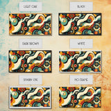 Surrealist Abstract Art, Framed Canvas Print, Kitsch Decor, Boho Style Eclectic Home Decor