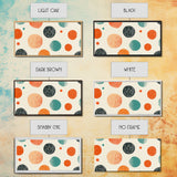Mid-Century Modern Dots Framed Canvas Print, Preppy Home Decor, Retro 90s Style Wall Art