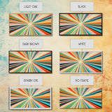 Abstract Star Burst Large Panoramic Wall Art Canvas Print - Horizontal Above Sofa Wall Art - Above Couch Wall Decor - Minimalist Boho Art