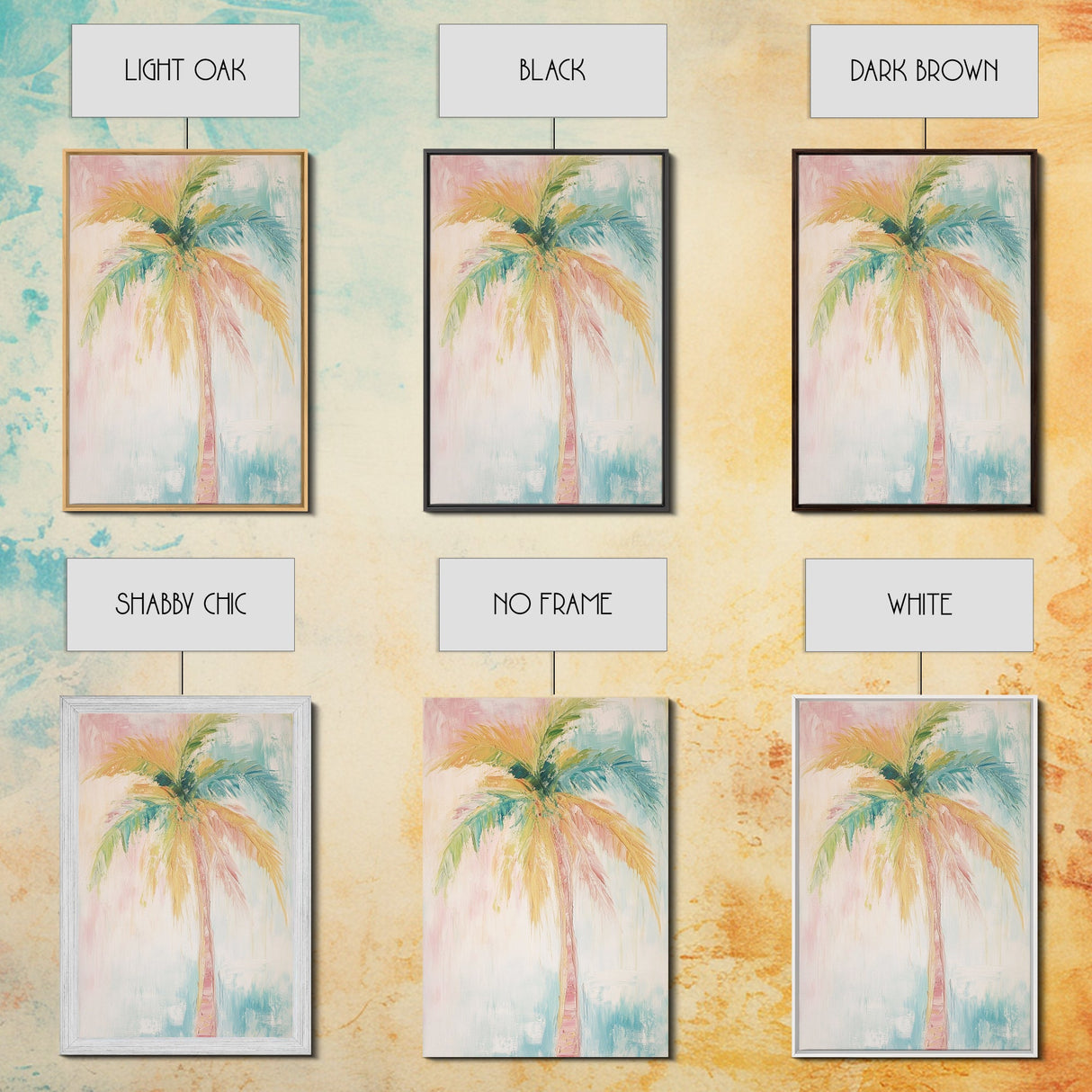 Oil Painting Print of a Palm Tree, Coastal Decor, Beach House Art, Beach Art, Vacation Gift, Pink Decor, Preppy Decor, Preppy Art