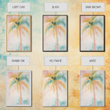 Oil Painting Print of a Palm Tree, Coastal Decor, Beach House Art, Beach Art, Vacation Gift, Pink Decor, Preppy Decor, Preppy Art