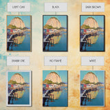 Morro Bay, Framed Canvas Print, Painting Morro Bay California, California Home Decor, Painting of Morro Bay Wall Art Canvas Print