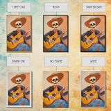 Chicano Cowboy Guitarist Canvas Print - Tejano Wall Art - Mexicano Home Decor - Mexican Style Cultural Artwork