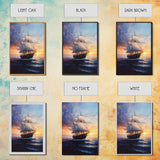 Pirateship at Dawn, Framed Canvas Print, Pirate Art
