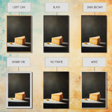 Cheese Art - Kitchen Wall Art - Framed Canvas Print - Kitchen Decor - Rustic Kitchen, Farmhouse Kitchen Wall Art - Cheese Oil Painting