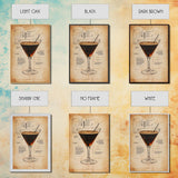 Cocktail Painting Print, Espresso Martini Wall Art, Canvas Print, Bar Decor, Bar Wall Art, Gift Idea For Martini Lover, Espresso Martini Painting