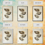 Wabi Sabi Oyster Pearl Watercolor Painting Print, Coastal Art, Gift For Her Or Him, Japanese style Artwork, Oyster Shell Painting, Oyster Art