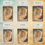 Animal Canvas Poster - Wild Animal Wall Art - Man Cave Canvas - Personalized Gift For Dad - Tiger Painting - Wabi Sabi Art - Framed Wall Art