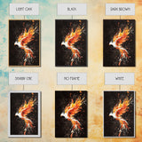 Graffiti Punk Art, Phoenix In Flames, Retribution, Framed Canvas Print, The Phoenix, Framed Wall Art, Original Painting Phoenix
