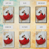 Couple Dancing Framed Canvas Print, Couple Wall Art, Wedding Gift, Dancing Wall Art, Dance Studio Decor, Engagement Gift Idea, Dancing Art
