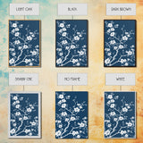 Forest Life Botanical Print - Framed Canvas Print - Chinoiserie Wall Art, Chinoiserie Painting, Blue Wall Art Ready To Hang