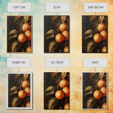 Oil Painting Print Of Oranges, Fruit Still Life, Antique Fruit Still Life Oil Painting Kitchen Decor, Kitchen Wall Art, Kitchen Decoraitons