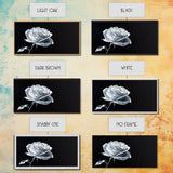 Large White Rose Painting Canvas Print, Flower Painting, Floral Decor, Moody Centerpiece Painting, Above Mantle Wall Art, Above Sofa Wall Art