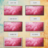 Pink Clouds - Framed Canvas Print - Wood Framed Wall Art - Preppy Decor - Preppy Dorm Room Wall Art - Abstract Pink Wall Art
