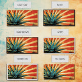 Blue Agave Pop Art Framed Canvas Print | Bar Decor | Bar Wall Art | Ready To Hang Wall Art | Home Decor | Office Decor | Agave Painting