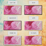 Pink Brush Strokes Framed Canvas Print - Modern Wall Are - Preppy Home Decor - She Shed Wall Art