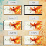 The Phoenix - Watercolor Painting Canvas Print - Phoenix Wall Art
