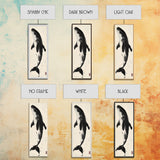 Majestic Humpback Whale in Striking Monochrome Ink Style – Sophisticated Canvas Print for Marine Life Enthusiasts and Nautical Wall Decor