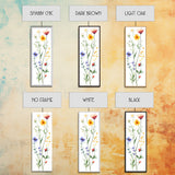 Boho Floral Botanical Print - Framed Canvas Print with Delicate Watercolor Wildflowers for Nature-Inspired Wall Art