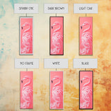 Preppy Dorm Room Wall Art Gift For Her, Framed Canvas Print, Pink Flamingo Painting, Tall Skinny Art, Narrow Wall Art, Skinny Art