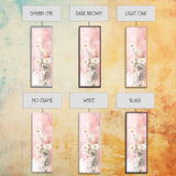 Daisy Canvas Print Wildflower Painting Rustic Floral Art Farmhouse Decor Light Pink Vertical Wall Art Bedroom Gift Idea Botanical Prints
