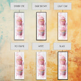 Cupcake Watercolor Canvas Print Food Review Kitchen Art Whimsical Art Rustic Decor Light Pink Wall Art Vertical Gift Idea Above Sofa