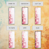 Bubble Abstract Framed Canvas Print Pink Abstract Art Minimalist Art Light Pink Wall Art Vertical Wall Art Living Room Art