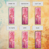 Abstract Botanical Framed Canvas Print Art Nouveau Print Pink Wall Art Whimsical Art Bedroom Decor Vertical Wall Art Boho Art