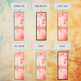 Eiffel Tower Reflection Pink Cherry Blossom Canvas Print Paris Wall Art Romantic Landscape Long Narrow Above Bed Vertical Art