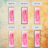 Light Pink Lipsticks Framed Canvas Print, Modern Whimsical Art, Abstract Vertical Art for Makeup Room or Girly Dorm Wall Decor