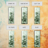 Sage Green Vertical Framed Canvas Print, Abstract Botanical Artwork, Wabi Sabi Minimalist Wall Art, Living Room Decor, Original Artwork