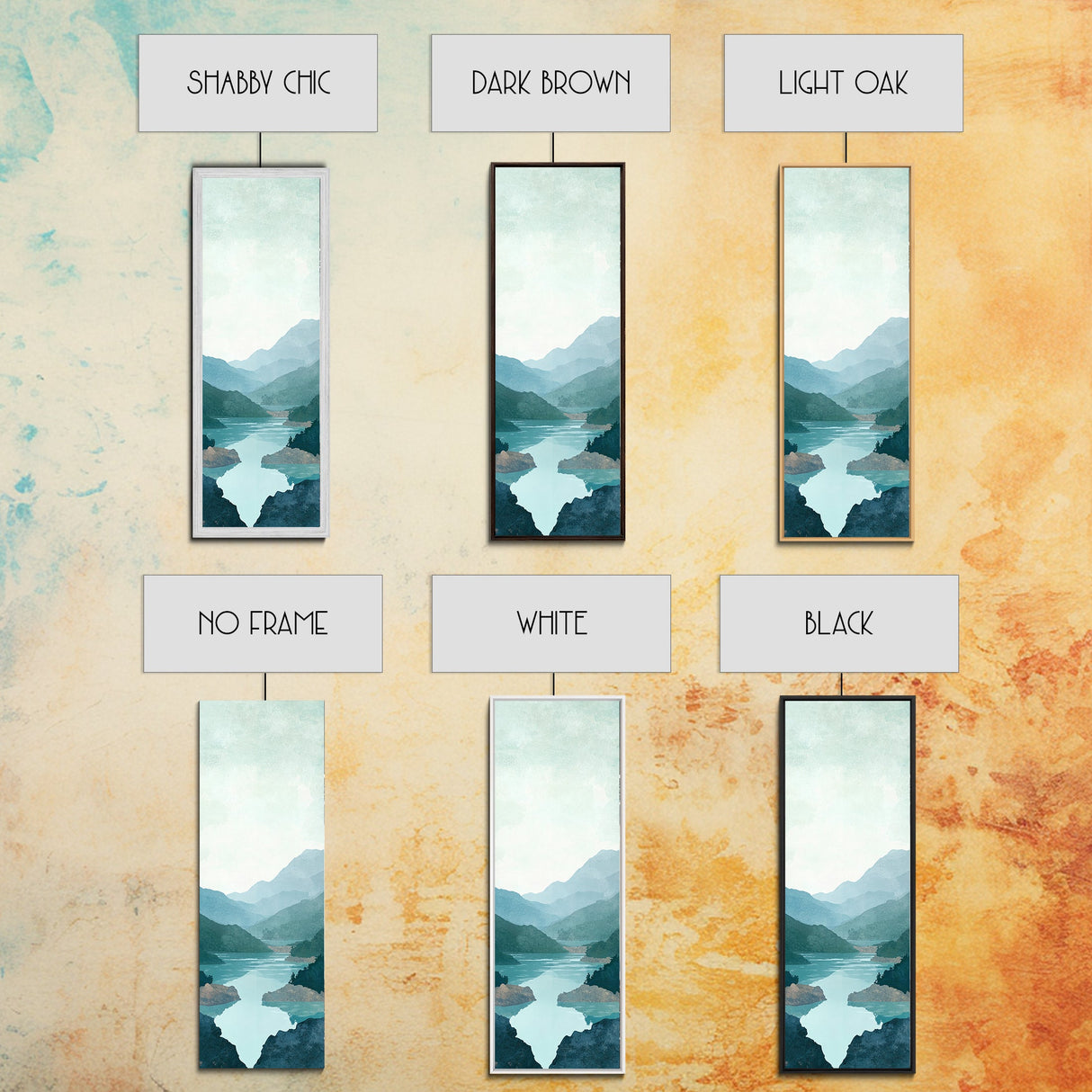 Misty River Landscape Canvas Print Smoky Mountain Art Coastal Wall Art Bedroom or Living Room Rustic Decor Panoramic Wall Piece