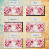 Romantic Rose Painting Framed Canvas Print Featuring Rose Painting and Pink Wall Art Botanical Prints Rustic Art Living Room Decor