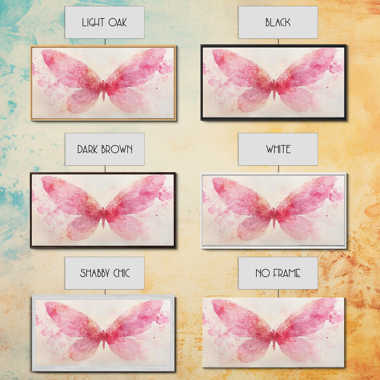 Pink Butterfly Canvas Print Whimsical Art Light Pink Wall Art Angel Art Prints Above Bed Wall Art Bedroom Decor Gift Idea