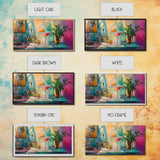 Martini Cocktail Canvas Print Colorful Bar Wall Art Vibrant Foodie Home Decor Gift Idea Kitchen Modern Party Drink Art Living Room