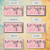 Hairbrush Collection Canvas Print Whimsical Art Pink Wall Art Fun Boho Aesthetic Bathroom Decor Vertical Art Unique Gift Idea