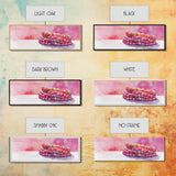 Beaded Bracelet Painting Canvas Print Featuring Whimsical Jewelry, Pink Orange Wall Art Ideal Bedroom or Dressing Room Art