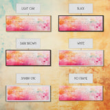 Abstract Script Canvas Print Pink Orange Wall Art Light Pastel Decor Modern Bedroom Artistic Boho Minimalist Horizontal Art