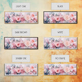 Floral Bloom Canvas Print, Rose Painting with Soft Pastel Tones, Romantic Botanical Prints for Bedroom or Guest Room Decor