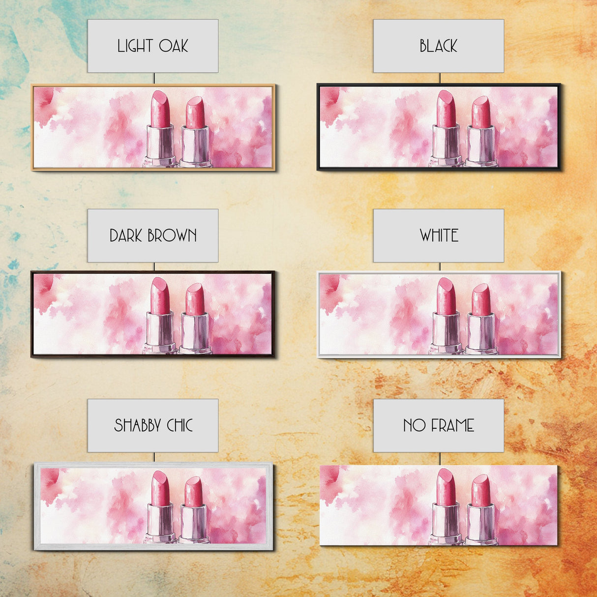 Lipstick Canvas Print, Whimsical Feminine Wall Art, Pink Abstract Makeup-Inspired Art, Bedroom or Beauty Room Gift Idea, Light Pink Decor