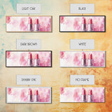 Lipstick Canvas Print, Whimsical Feminine Wall Art, Pink Abstract Makeup-Inspired Art, Bedroom or Beauty Room Gift Idea, Light Pink Decor