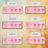Ribbon Bow Canvas Print Light Pink Art Feminine Horizontal Wall Art Whimsical Artwork Living Room Wabi Sabi Decor Framed Print