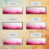 Soft Gradient Canvas Print Horizontal Light Pink Wall Art Minimalist Boho Bedroom Rustic Farmhouse Decor Above Bed Pastel Design