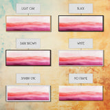 Horizontal Canvas Print Abstract Pink Landscape Extra Wide Moody Art Minimalist Wabi Sabi Bedroom Wall Decor Living Room Pastel